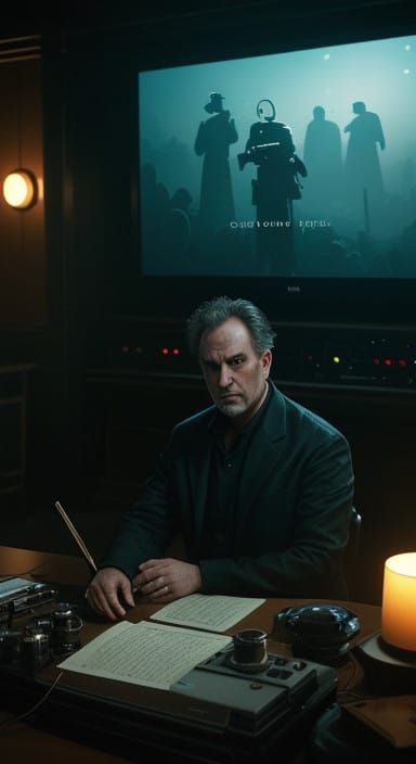 Atmospheric Live Call-In Show Hosted in a Retro TV Studio