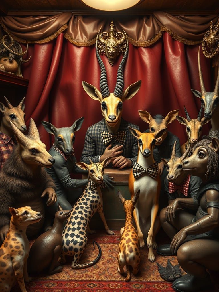 Bring-Your-Pet Day in the Cult of Docorninos Clubhouse