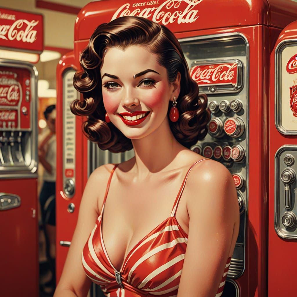 1946 Coca-Cola Pin Up Girl