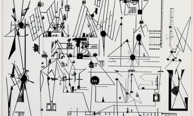 Experimental Graphic Score in Black and White