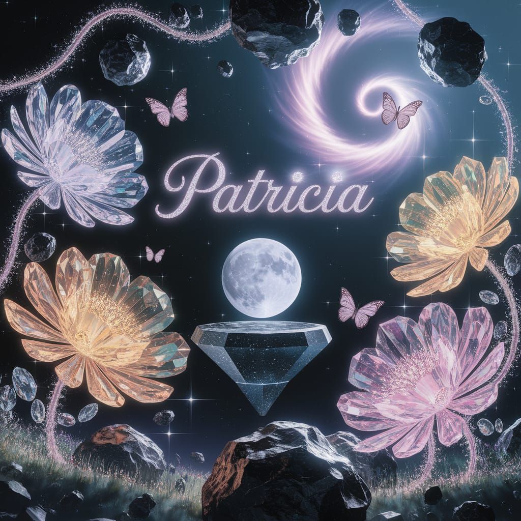 Celestial Garden Floating in Deep Space