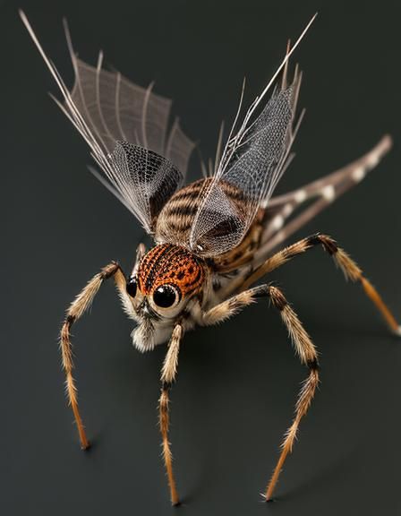Adorable Spider Sparrow Hybrid Creature