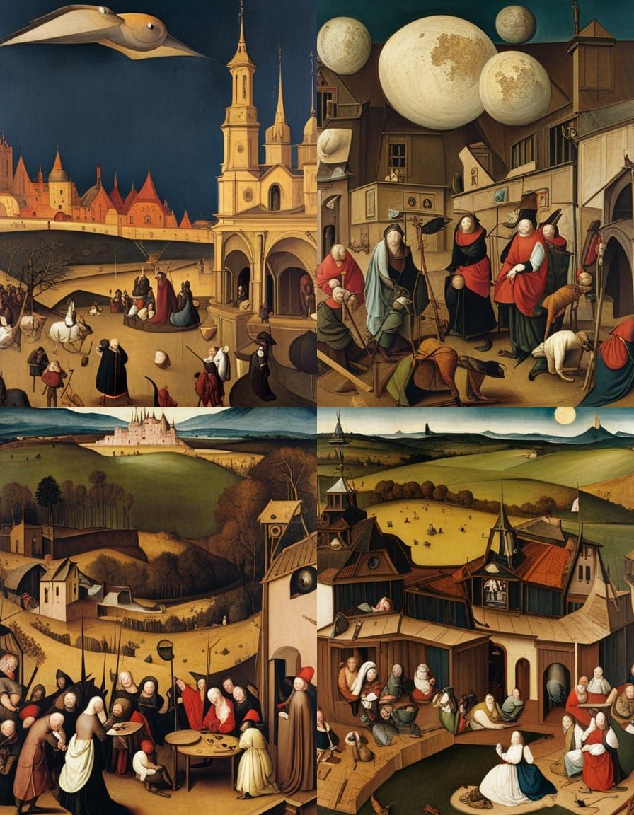 Grotesque Landscape in the Style of Bosch