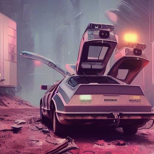 Retrofuturistic Moonscape in Hyperrealistic Style