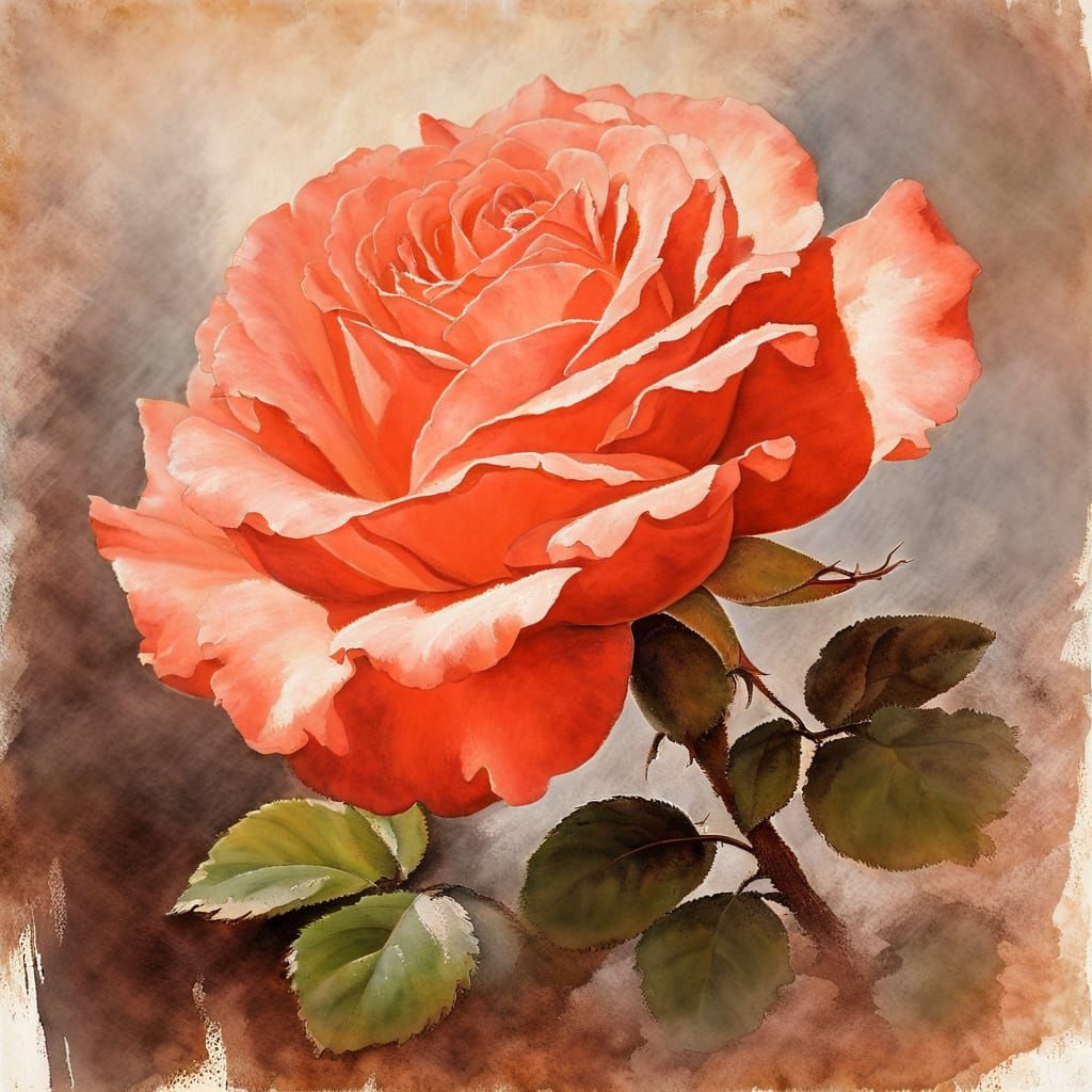A Coral Rose