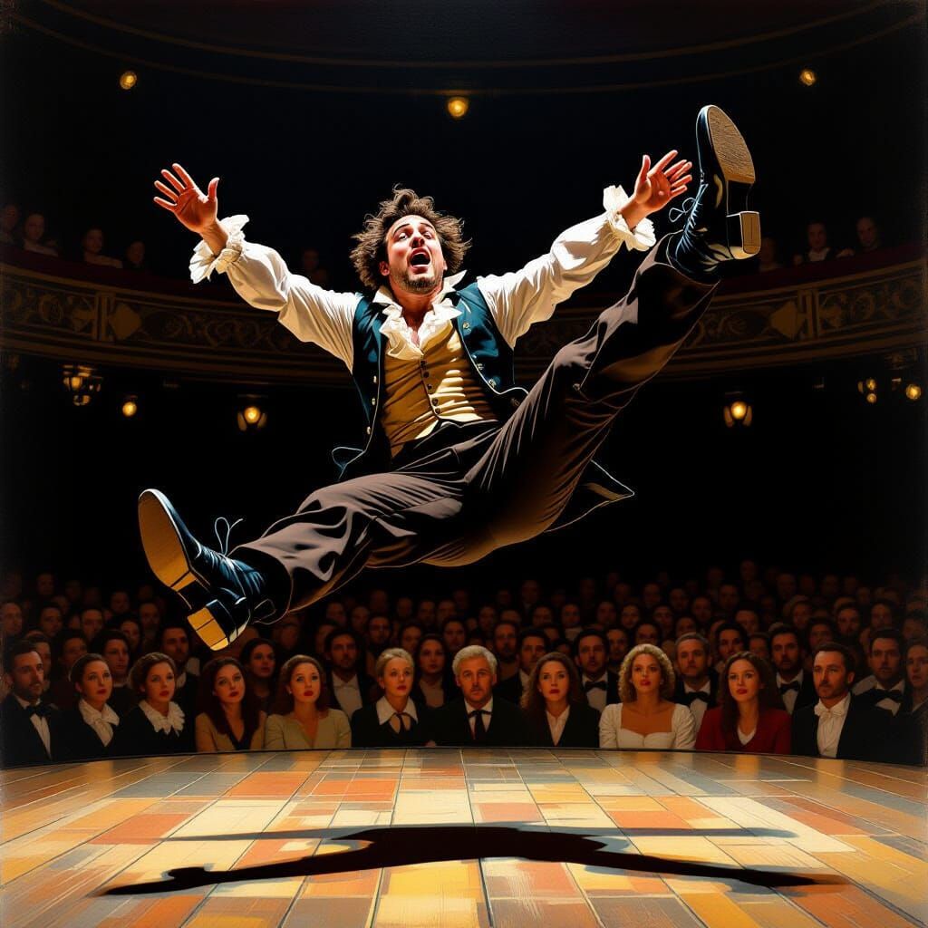 18th Century Dancer Falls on Stage in Giant Shoes