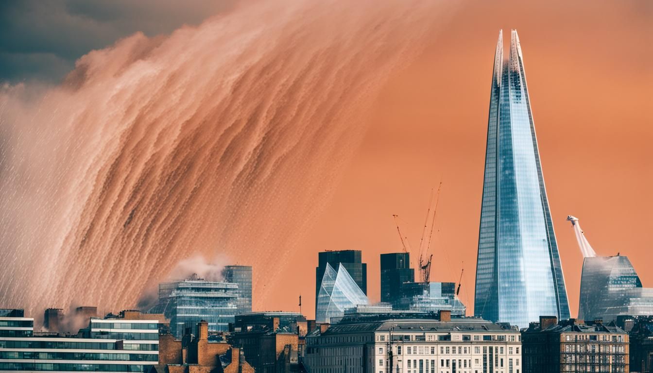 Tsunami Hits The Shard in London