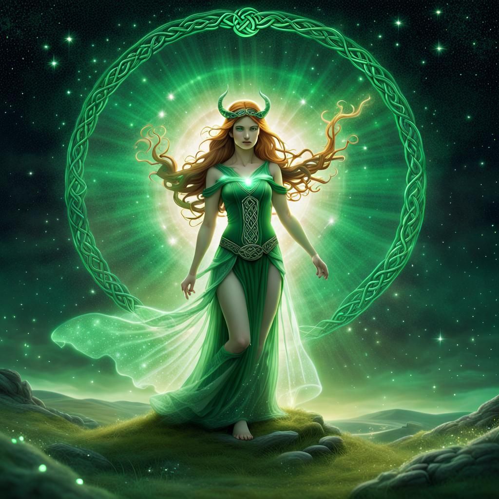 Radiant Celtic Mythology in Galactic Space