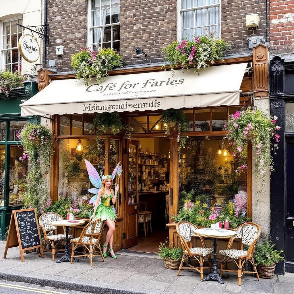 Enchanting Fairy Café Scene