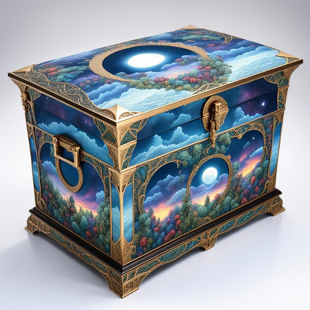 Intertwined Dreamscapes in Ethereal Biomechanical Art