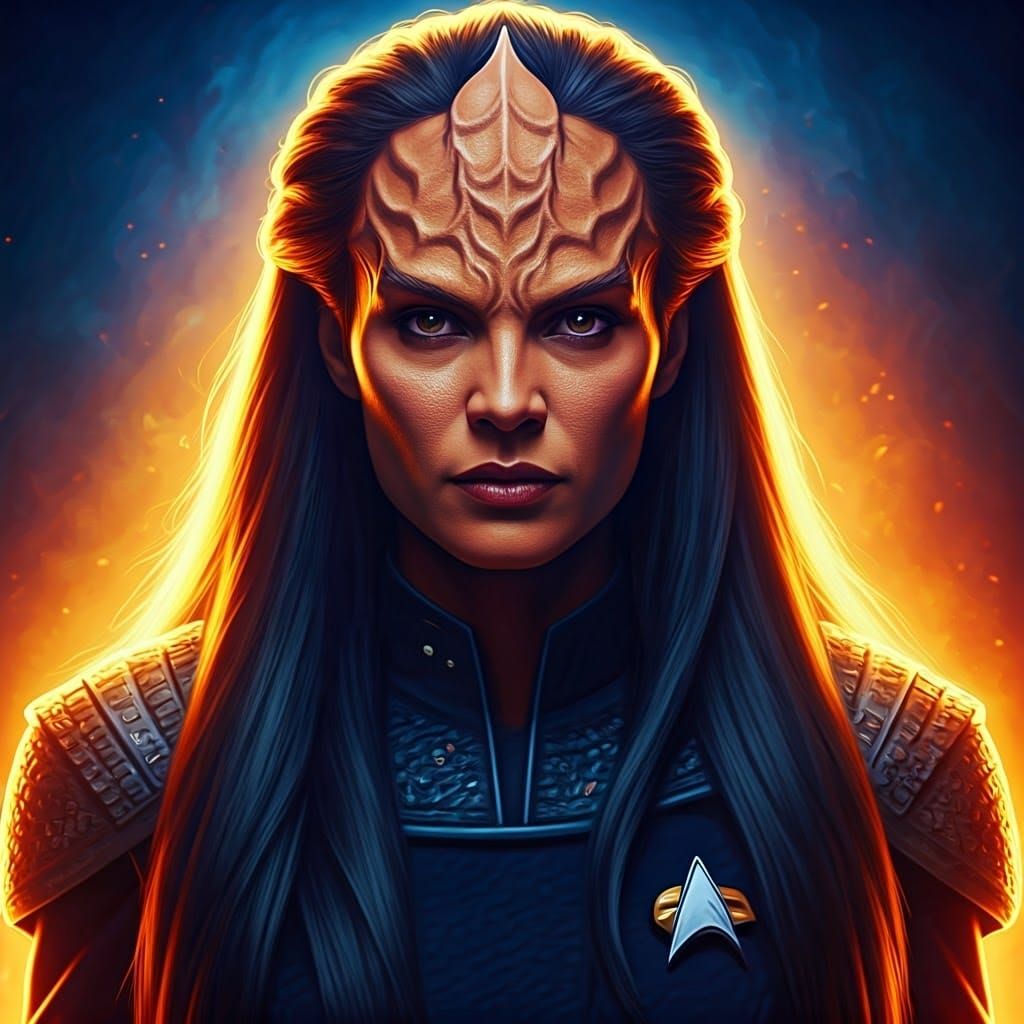 Klingon Warrior Starfleet Officer