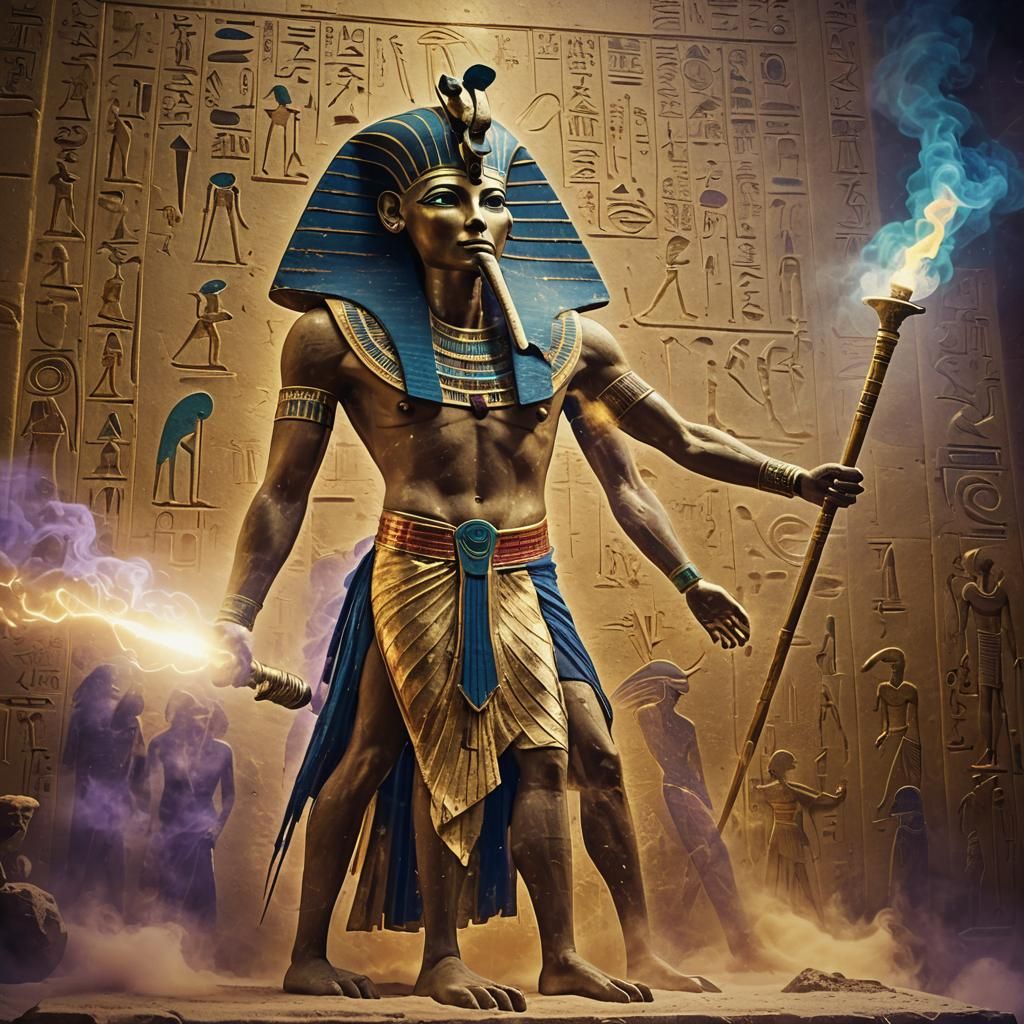 Thoth Conjuring Magic in Ancient Egypt