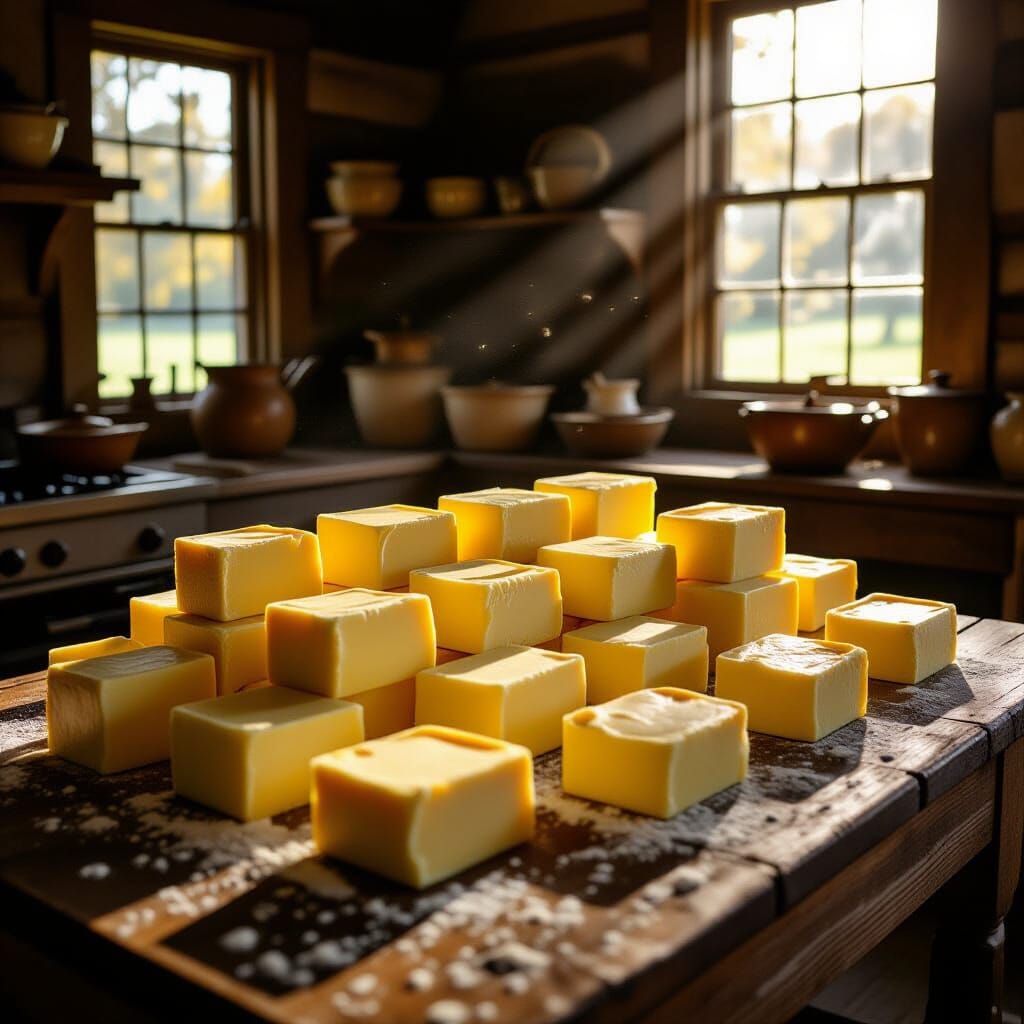 40 Pounds of Butter in a 1789 Kitchen