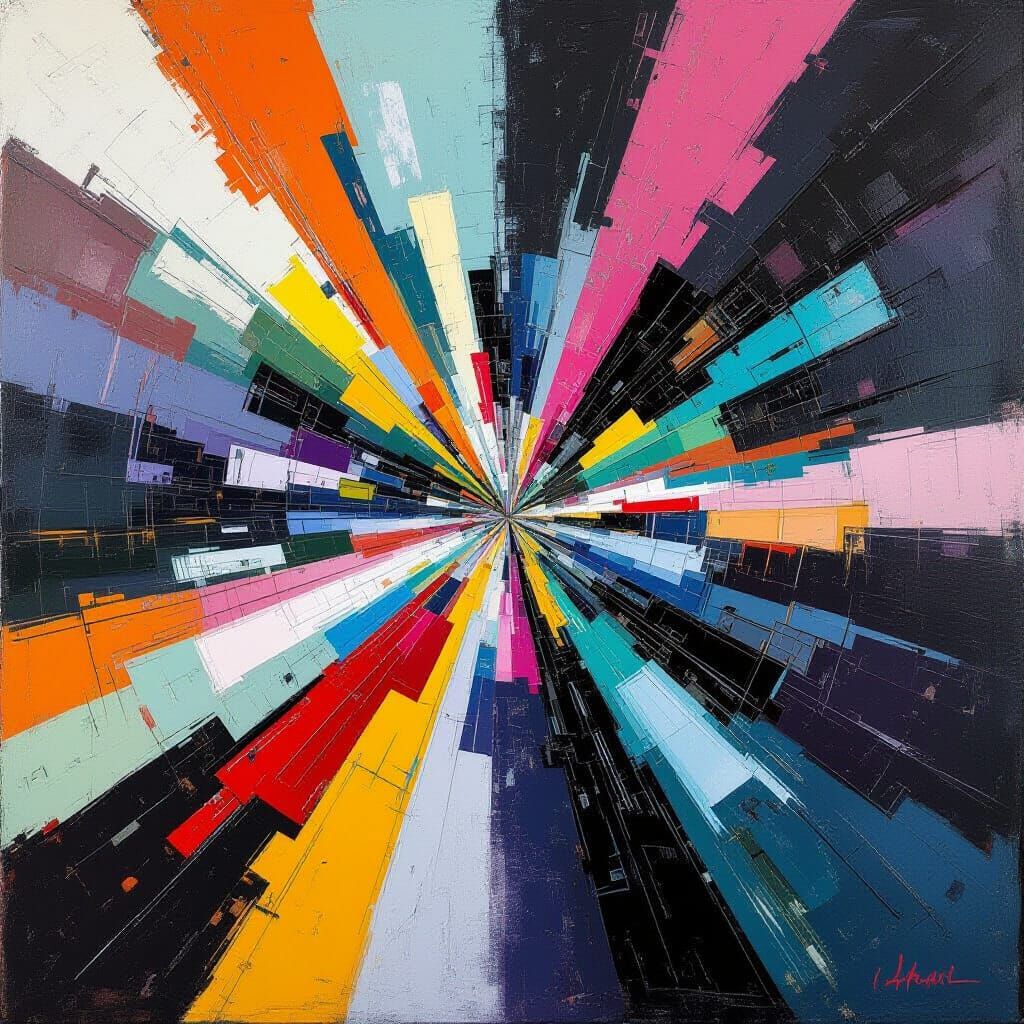 Abstract Image of Geometric Distortion