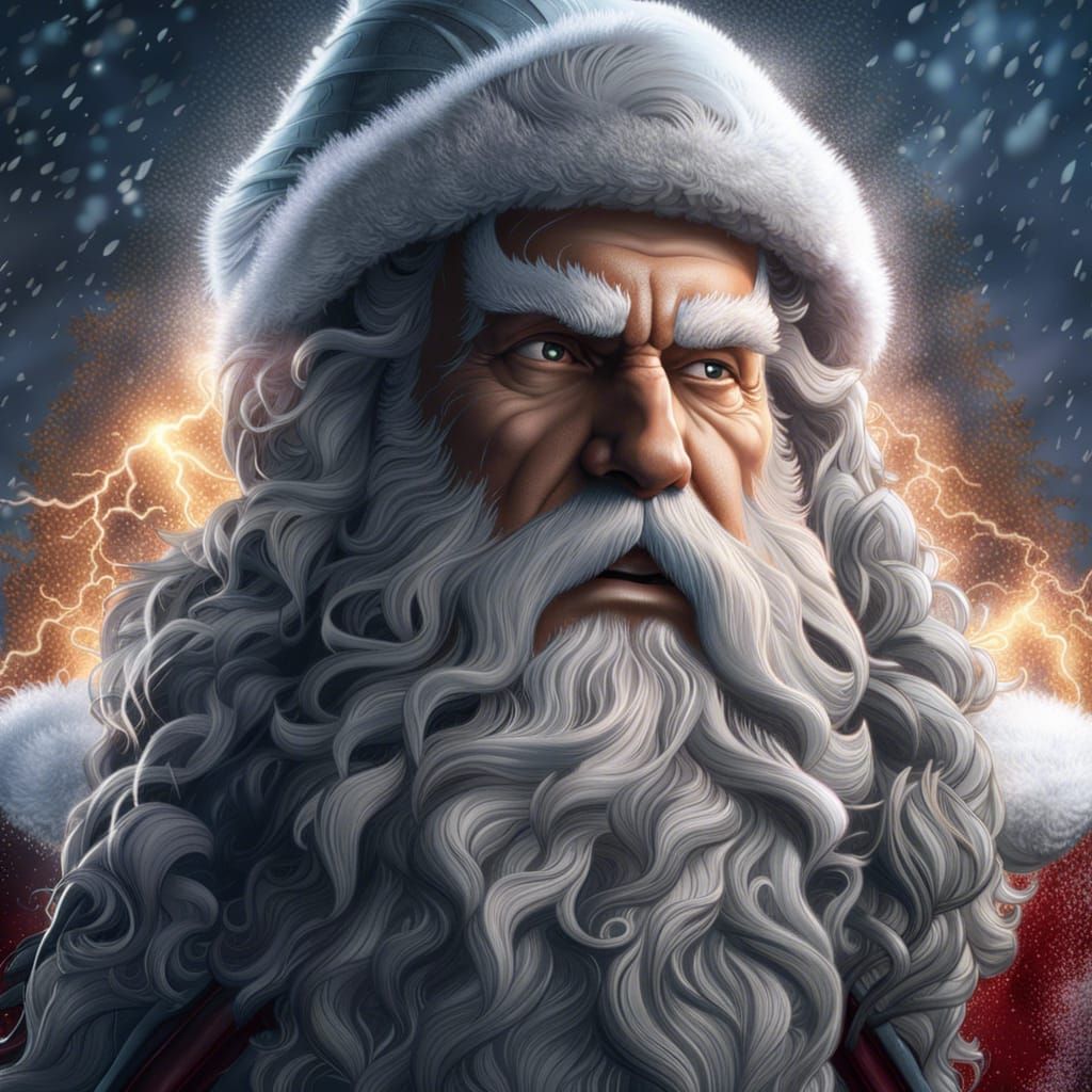 Santa Claus: Fearsome God of Winter in Hyperdetail