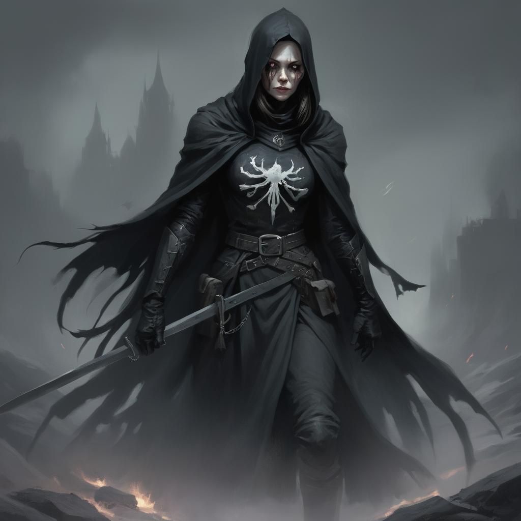 Grimdark Landscape in Dark Fantasy Style