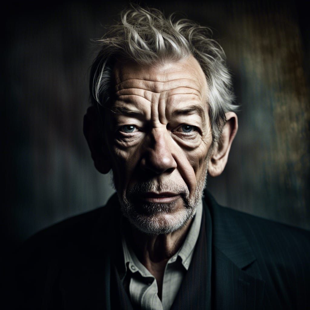 Dramatic Portrait in Chiaroscuro Style