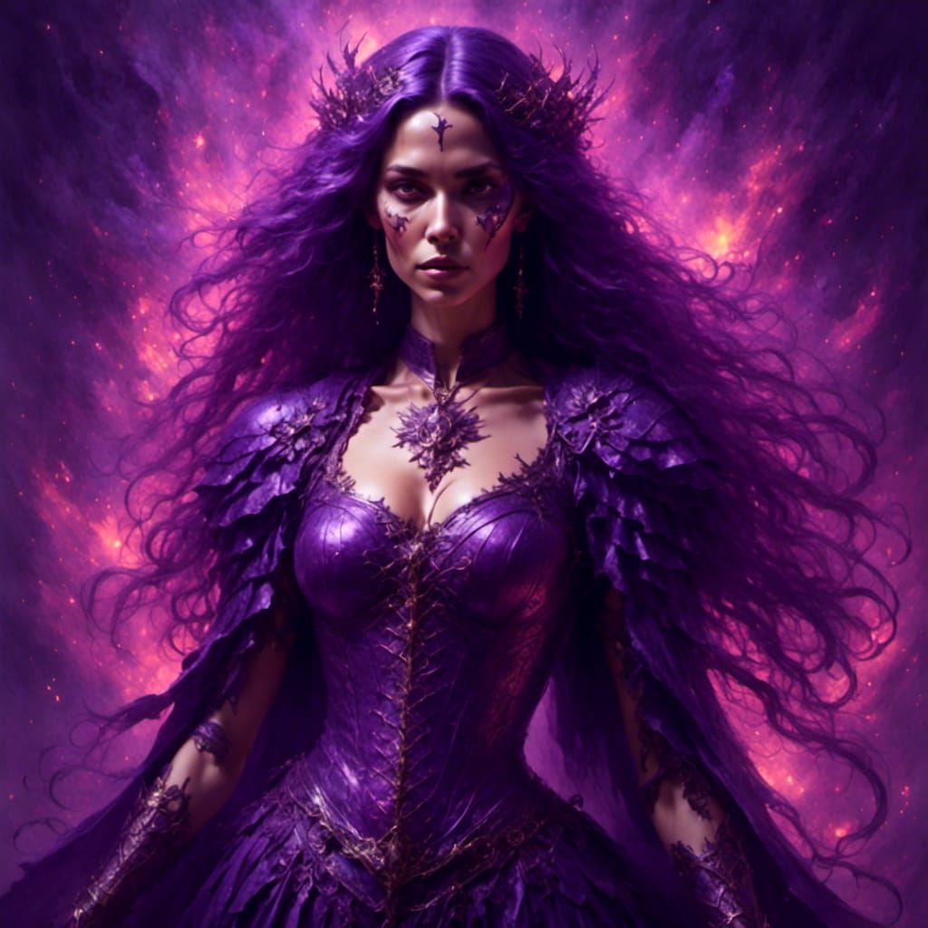 purple woman