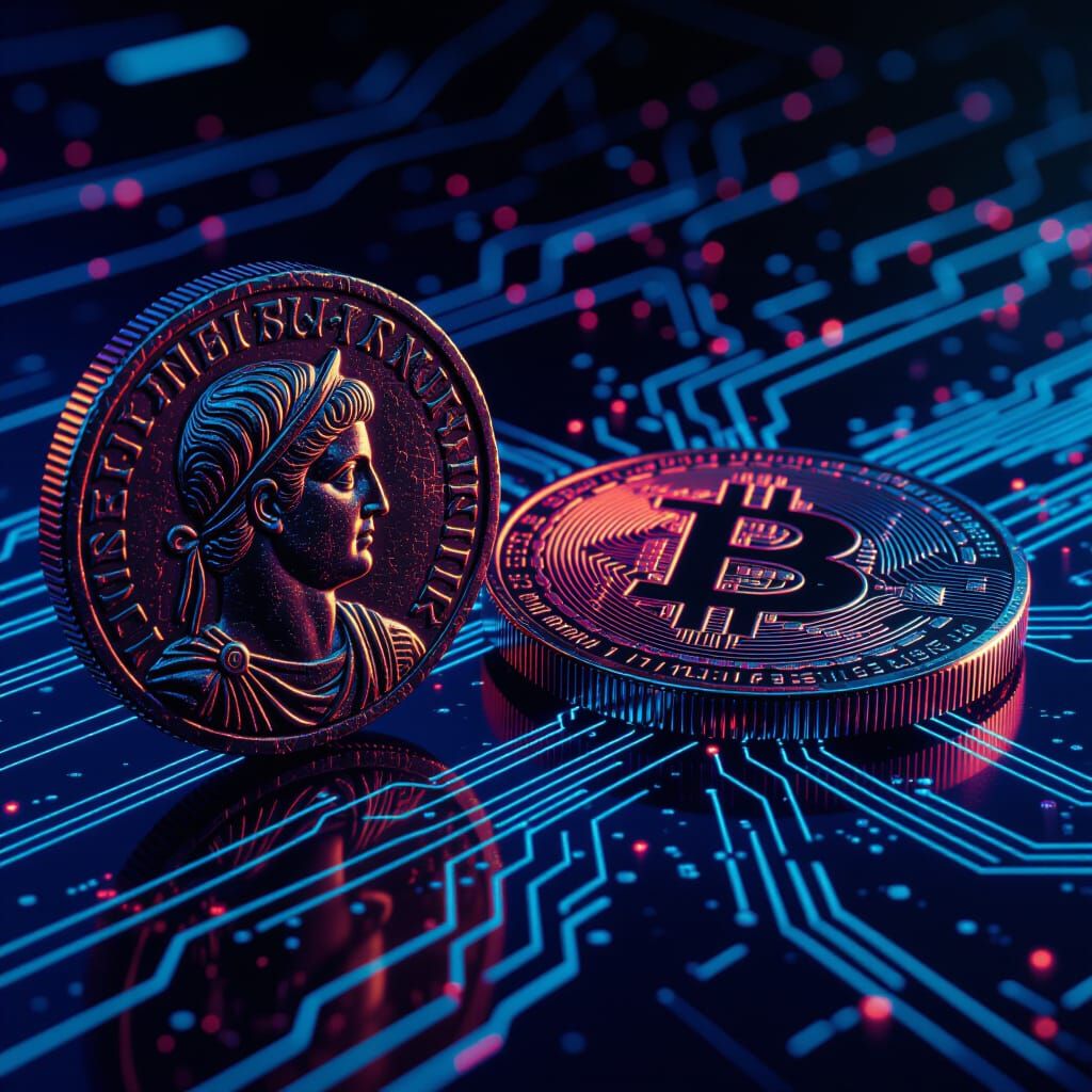Roman Coin Meets Crypto: Ancient Meets Future