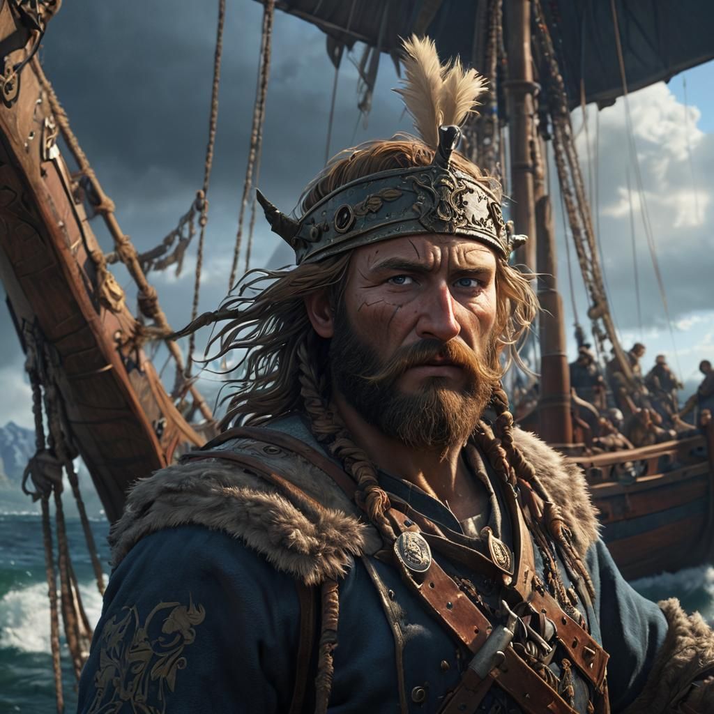 Leif Erikson's Arrival: A Dark Fantasy Masterpiece