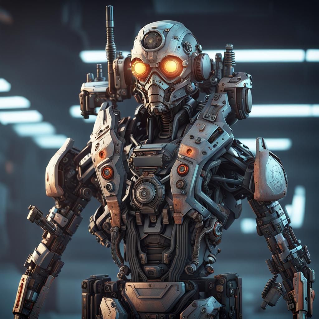 Sci-Fi Weapons Specialist with Futuristic Weaponry