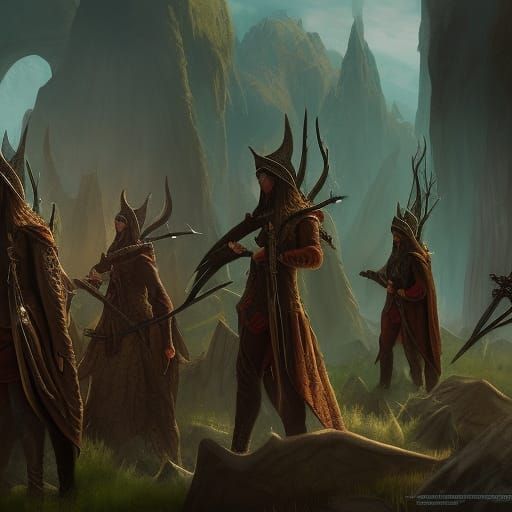 Elven Militia Concept Art in Unreal Engine 5