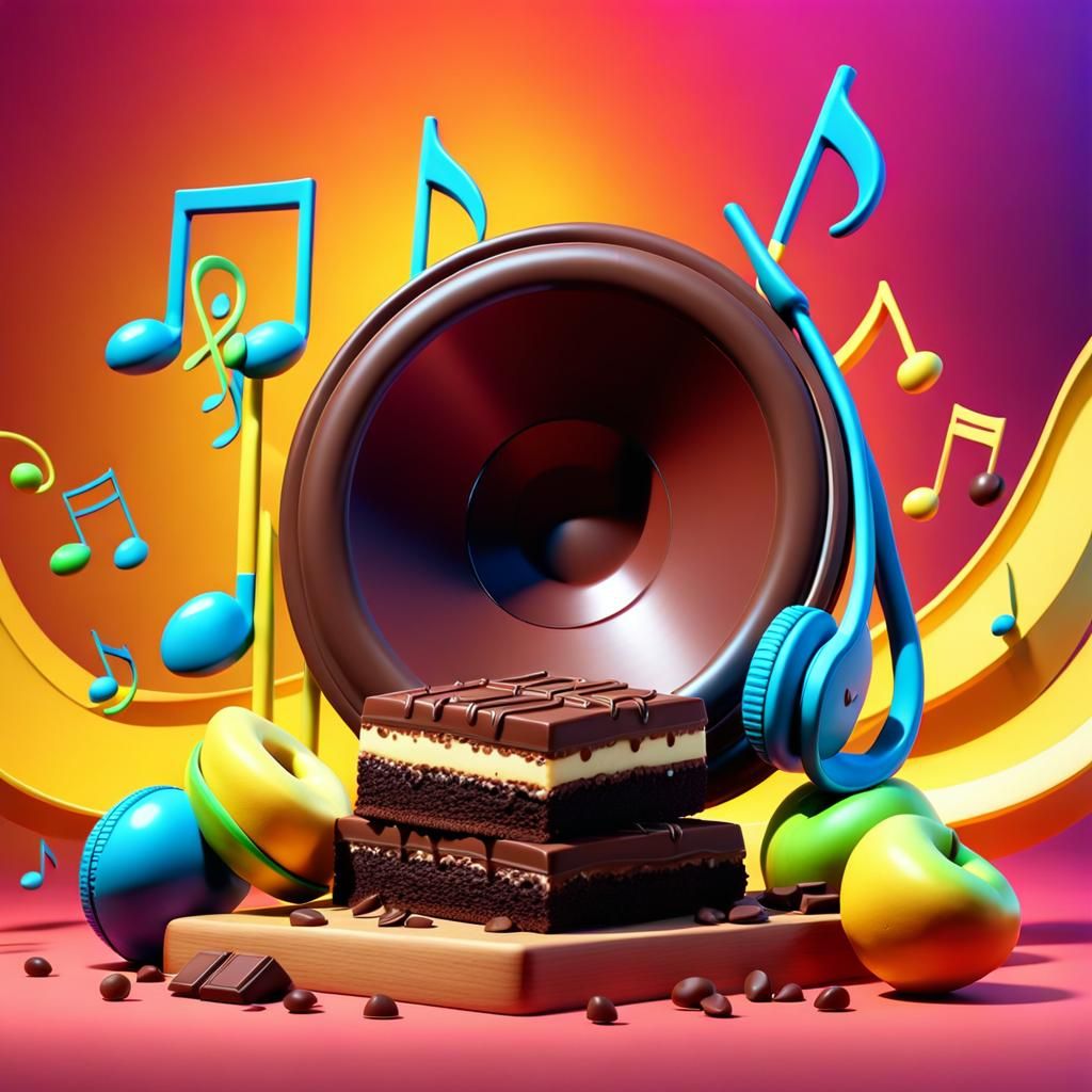 Bananas, Chocolate, and Music: Pixar-Style 3D Art