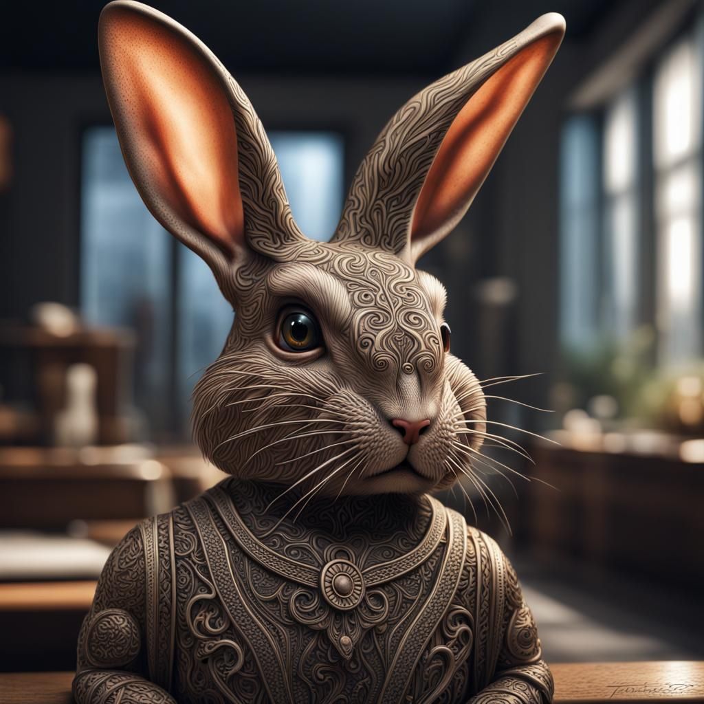 Hyperrealistic Portrait with Intricate Details