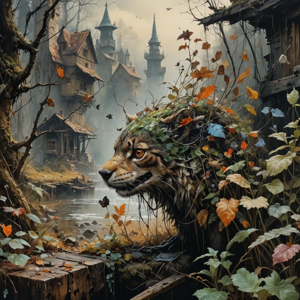 Hyperrealistic Oil Painting of Nature in 8K