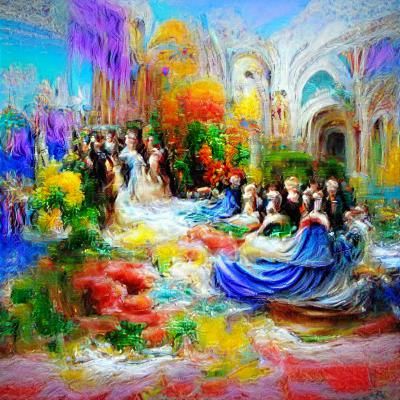 Renaissance Painting of Beauty and Infinity