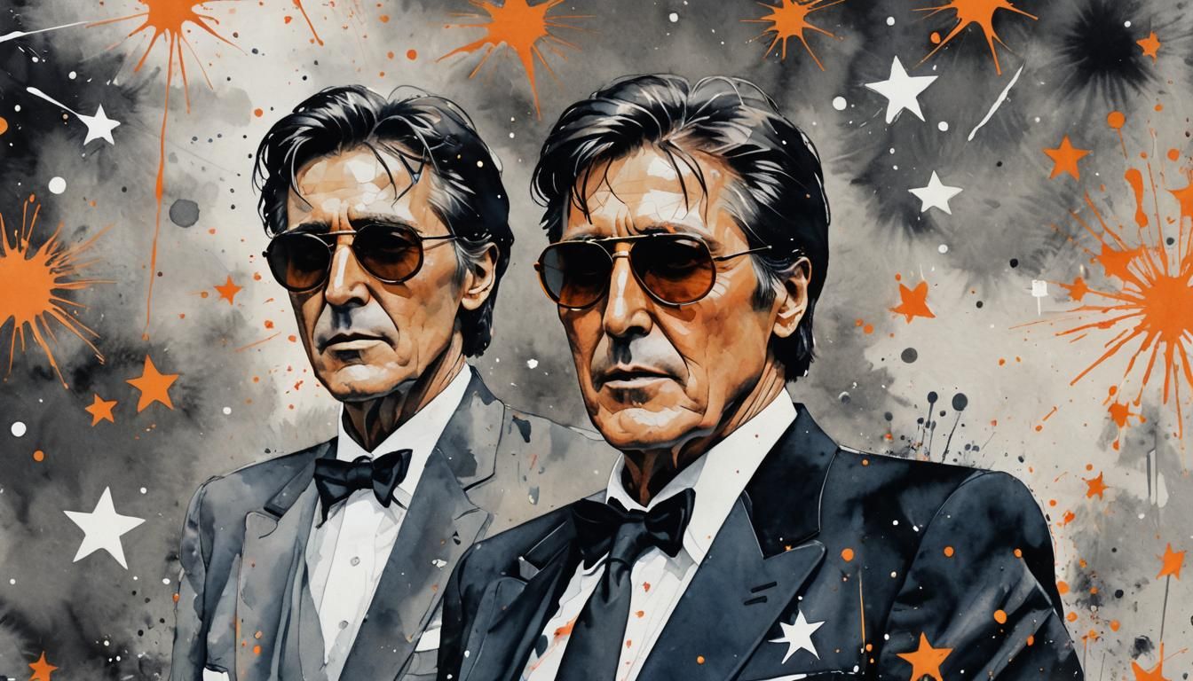 Bryan Ferry in London: Pop Art Watercolor Portrait