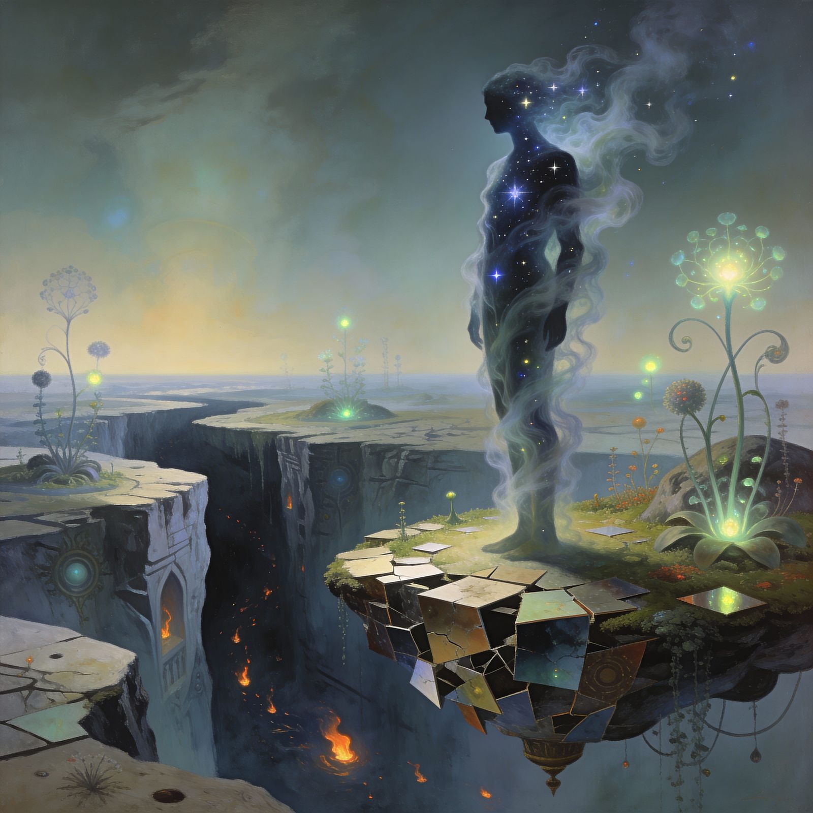 Solitude Above the Deep Below