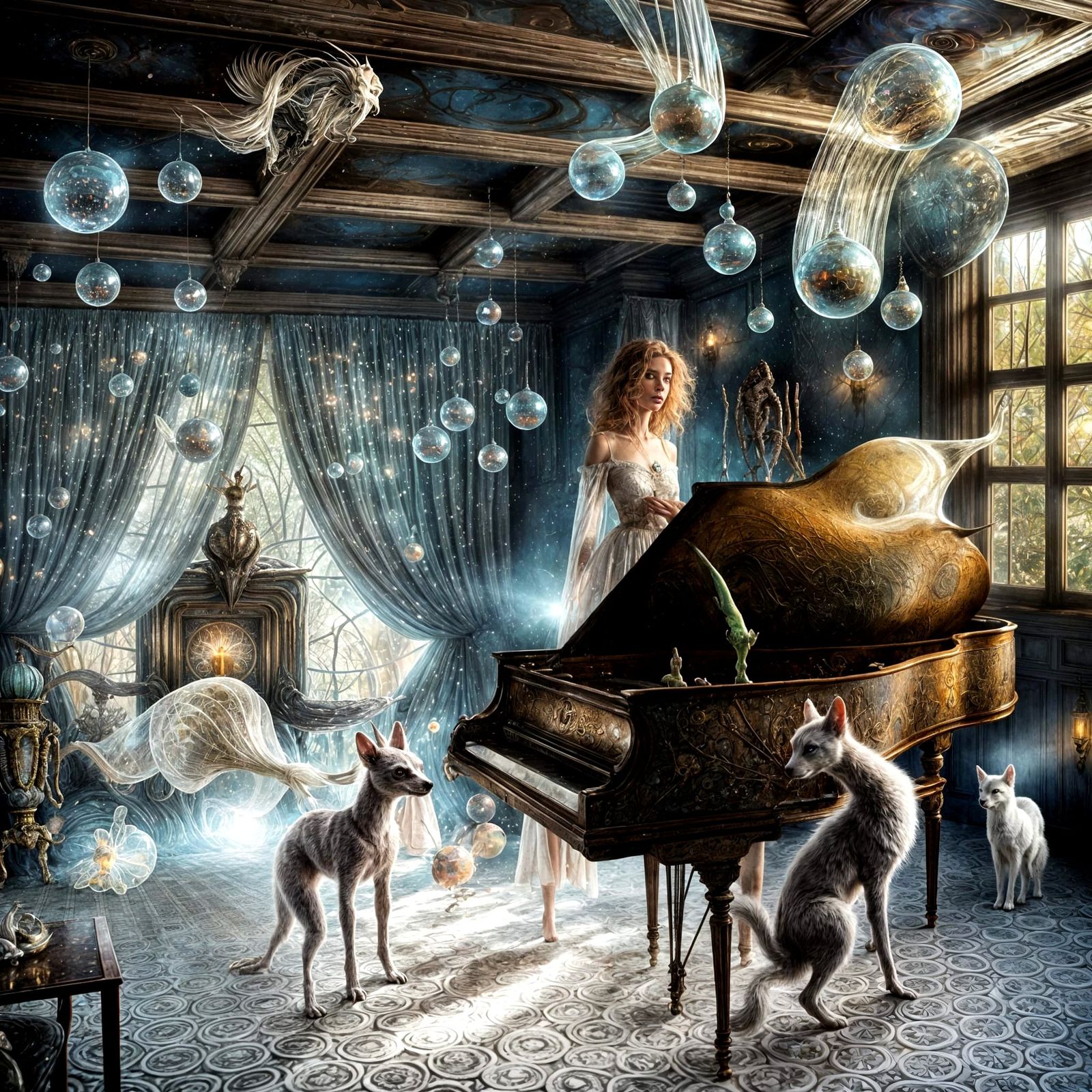 Surreal Alien Lifeforms in a Magical Prism