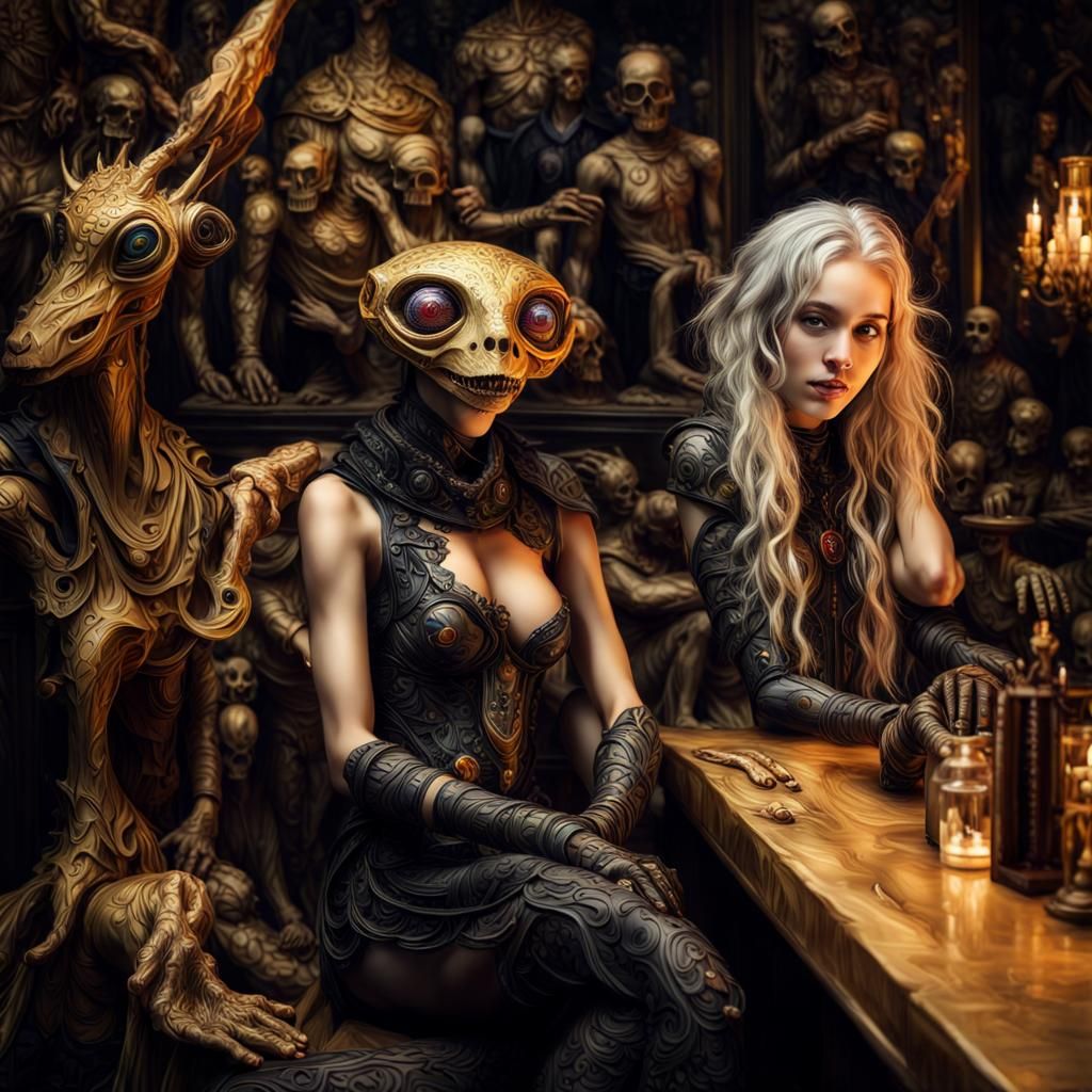 Beautiful Alien Portraits in Hyperrealistic Style