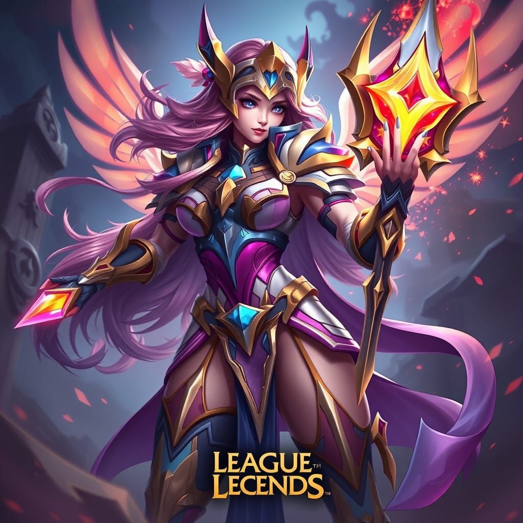 League of Legends Star Guardian Warrior in Epic Female Hero ...