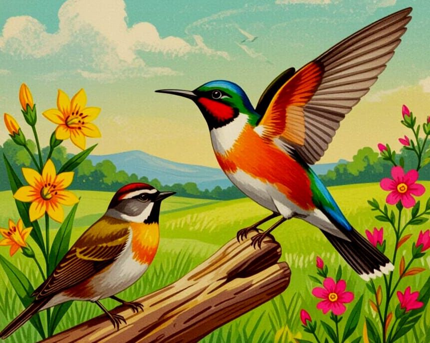 Bird Lands Gently on a Foot