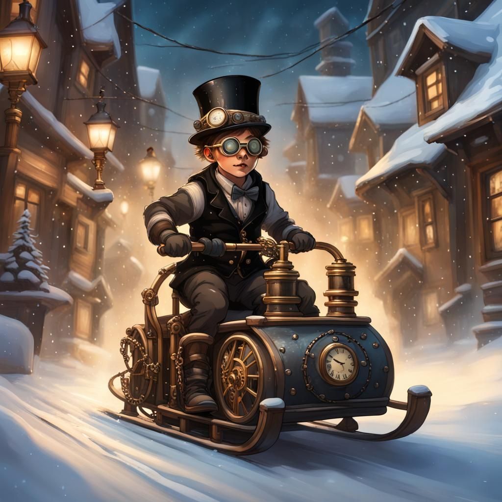 Steampunk sleigh ride
