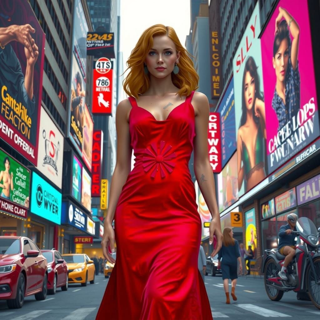 Mary Jane Watson Parker on a balcony overlooking central park