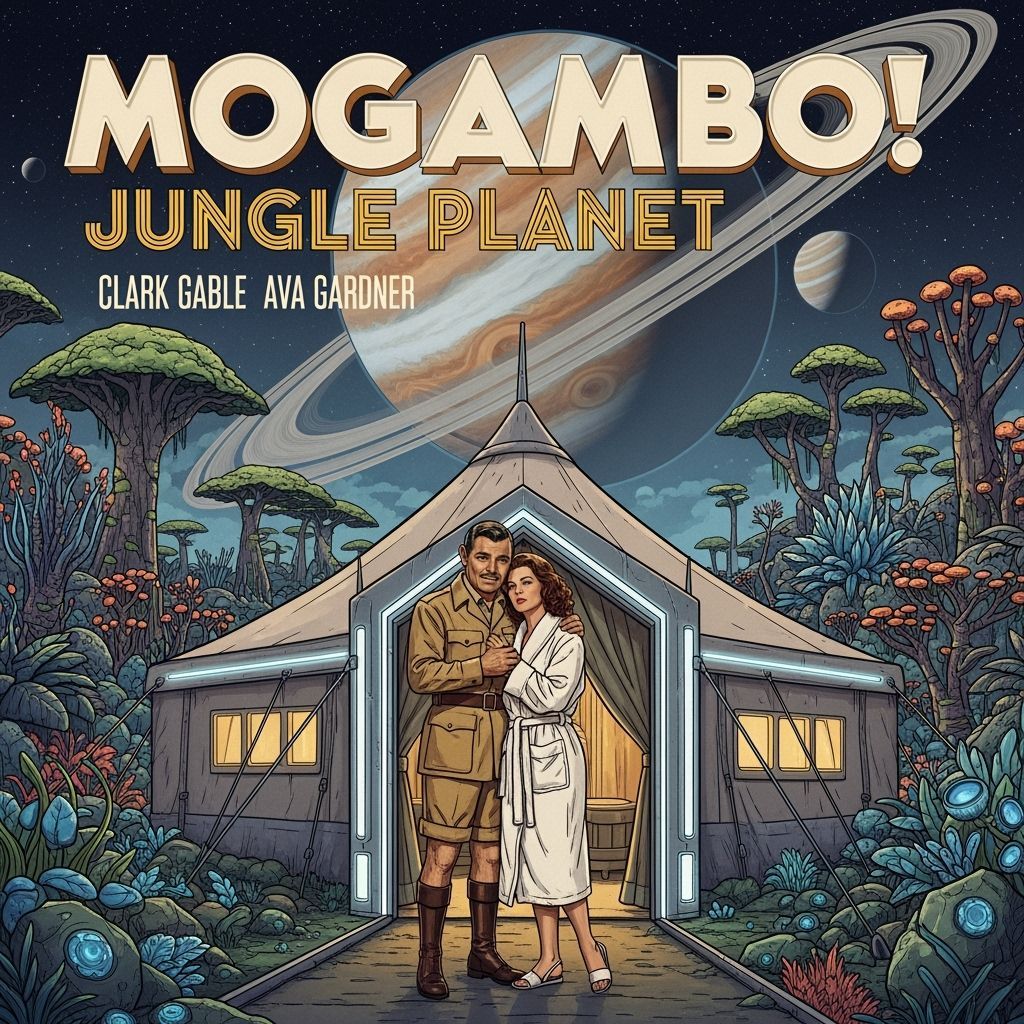 Mogambo! Jungle Planet Retro Movie Poster