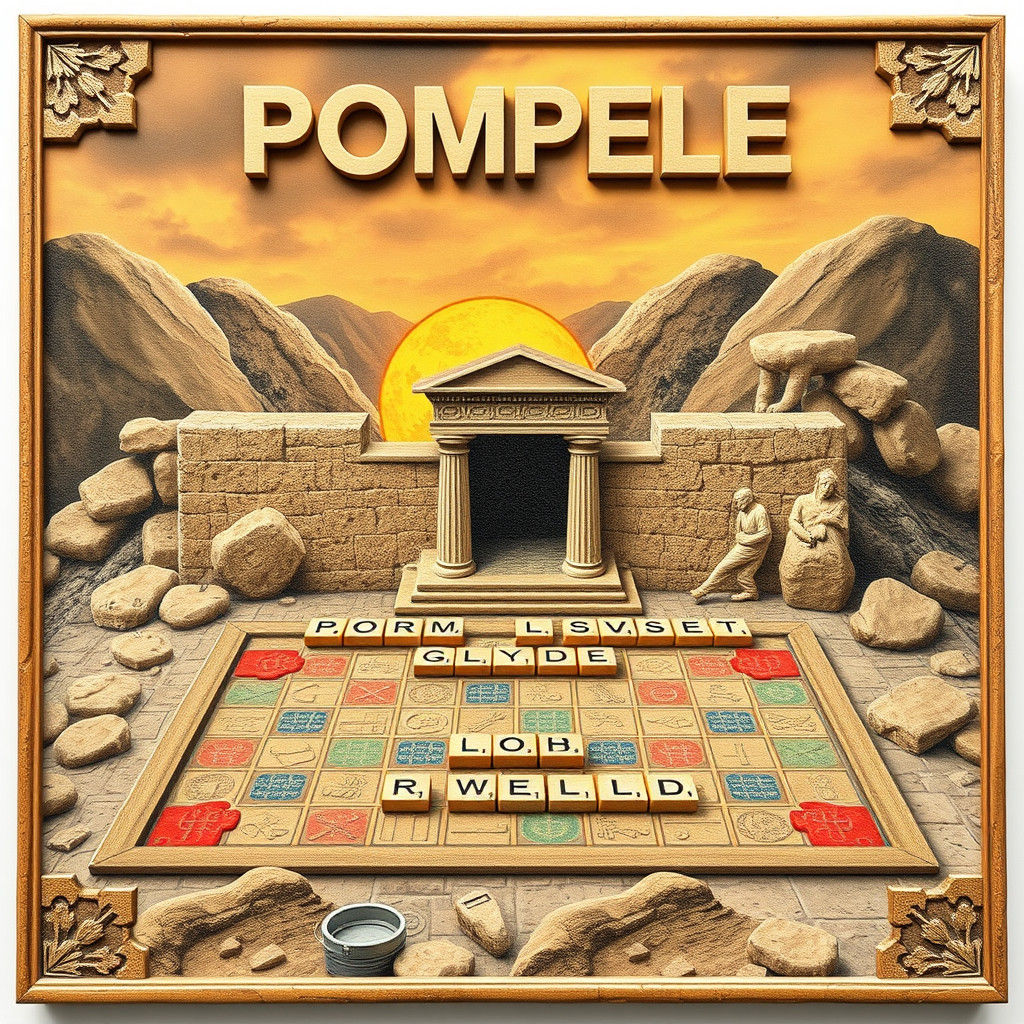 Pompeii Scrabble: An AI Interpretation