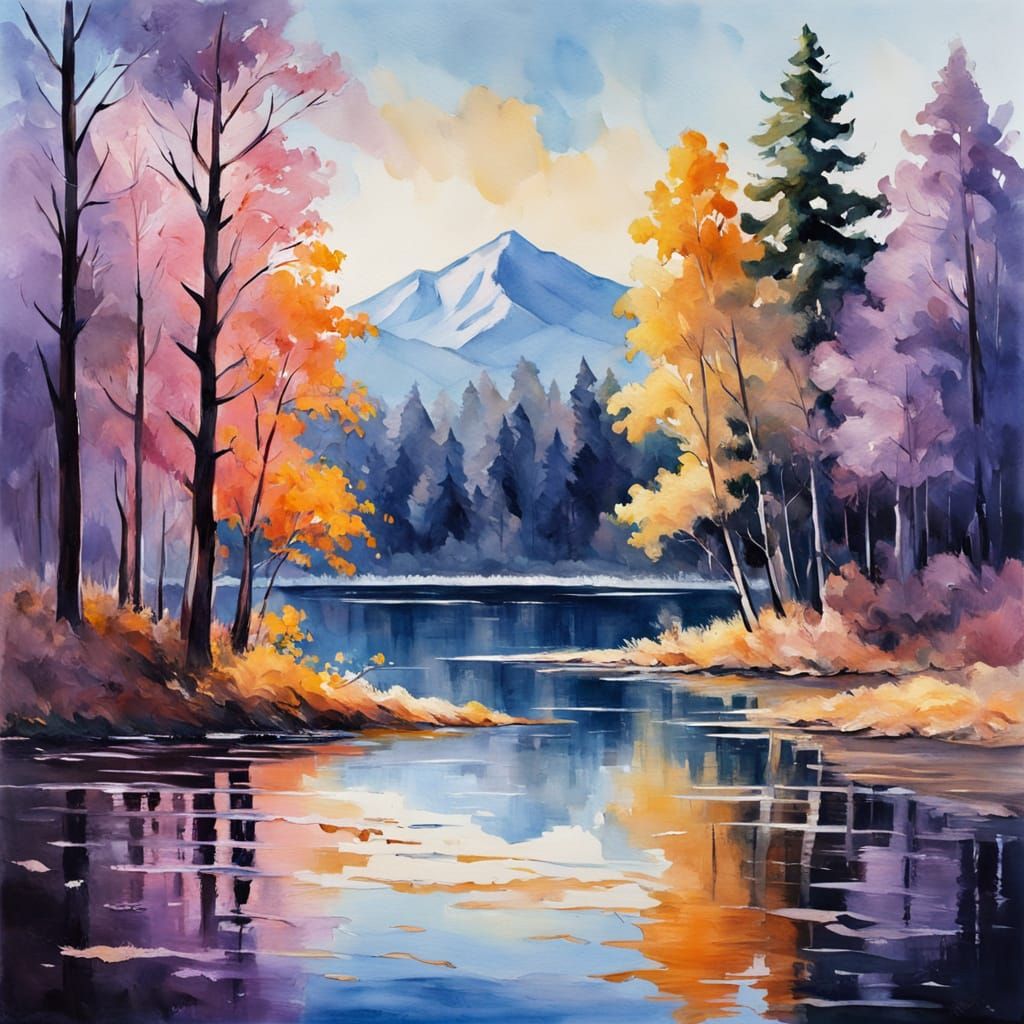 Warm Light Awakens the World in Epic Impressionist Style