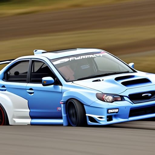 Subaru WRX STI Drifting