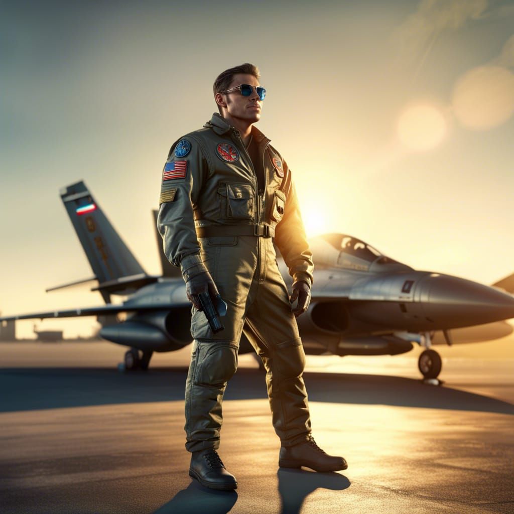 Top Gun Maverick on the Airfield in 8K