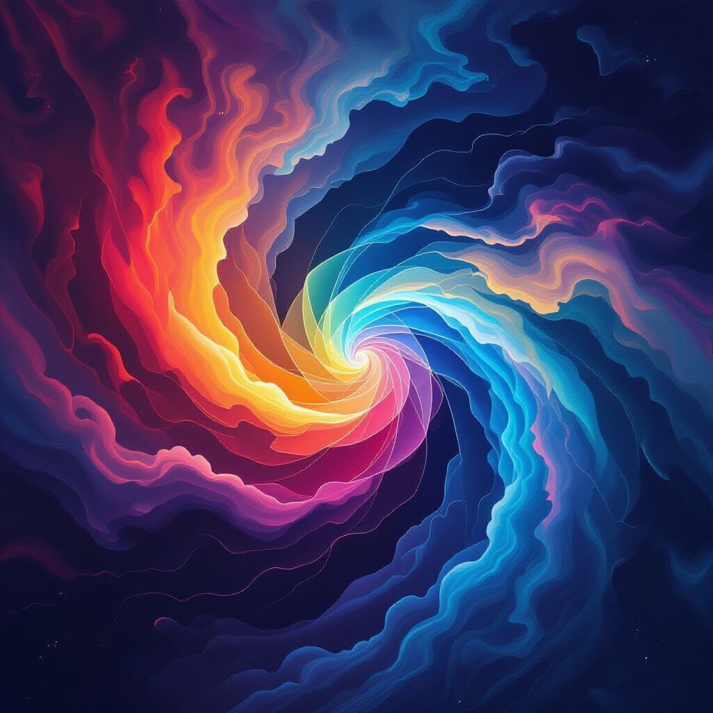 Ethereal Phenomenon in Abstract Expressionist Style