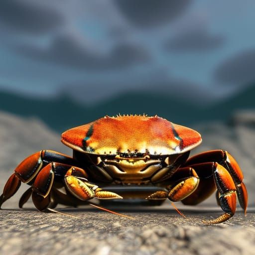 Crab King Anime Key Visual in 8k