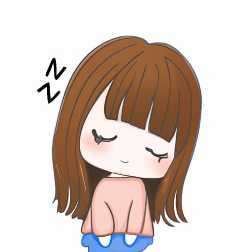 Cute Girl's Happy Sleepiness