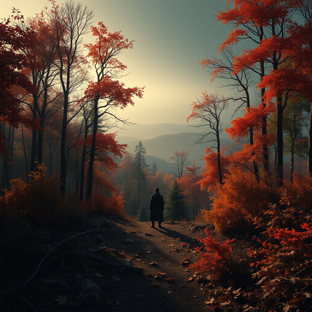 Mystical Autumn Forest: A Matte Painting in Unreal Engine
