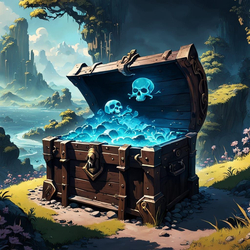 Enchanted Treasure Map Glows with Ethereal Magic