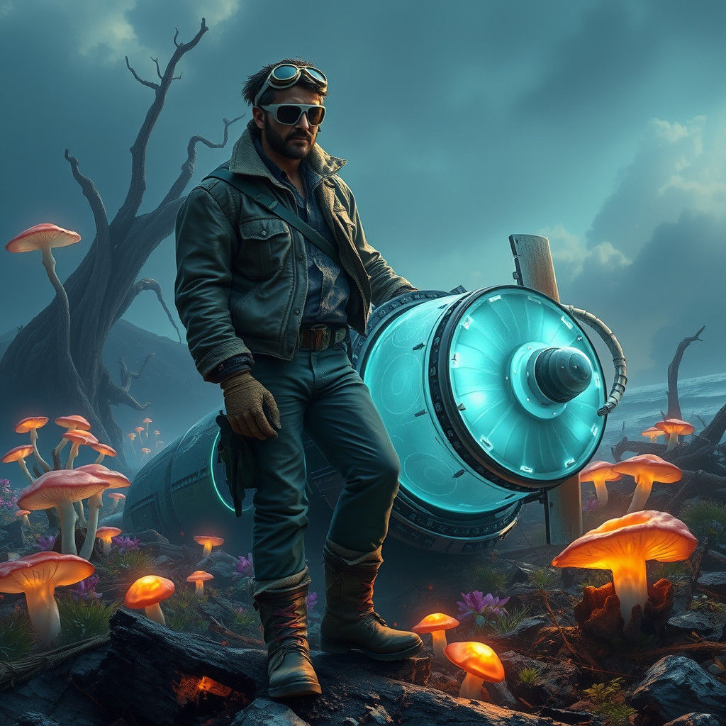 Pilot Crash Lands on Island with Magic Engine