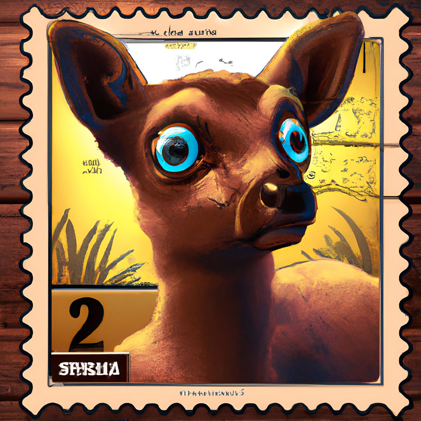 Deer in Headlights: Award-Winning Stamp Art